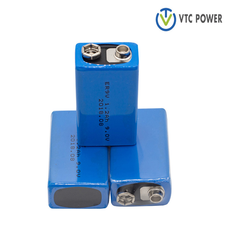 ER9V リチウム電池 9v 1200mah 煙探知器、煙探知器、煙警報器用