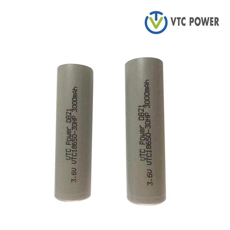 リチウムイオン 18650-30HP 3000mAh 3.6V 充電式バッテリー電動自転車用